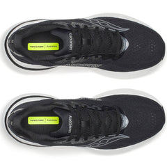 Saucony Ride 19 Men's Running Shoes, Black/Silver