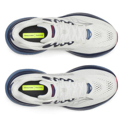 Saucony Ride 19 Men's Running Shoes, Ivory/Storm