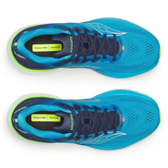 Saucony Ride 19 Men's Running Shoes, Cobalt/Slime