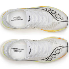 Saucony Endorphin  Elite 2 Running Shoes, White/Peel