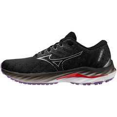 Mizuno Wave Inspire 19 Women's Running Shoes, Black/Silver/Bittersweet