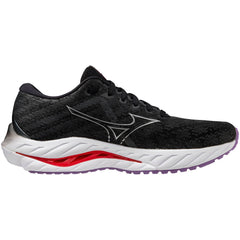 Mizuno Wave Inspire 19 Women's Running Shoes, Black/Silver/Bittersweet