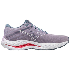 Mizuno Wave Inspire 19 Women's Running Shoes, Wisteria/White/Sun Kissed Coral