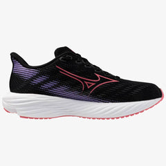 Mizuno Enerzy Rider Jr Running Shoes, Black/Camellia Rose/Paisley Purple