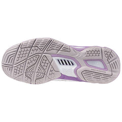 Mizuno Wave Phantom 3 Women's Indoor Court Shoes, White/Patrician Purple/Quince