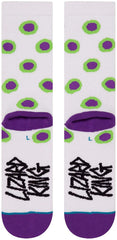 Stance Lizard King The Liz Crew Socks, White