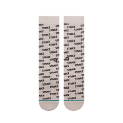 Stance Repeat Crew Socks, White