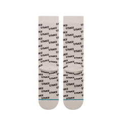 Stance Repeat Crew Socks, White