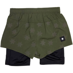 Saysky WMNS Star 2in1 Pace Shorts 3", Green
