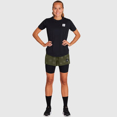 Saysky WMNS Star 2in1 Pace Shorts 3", Green