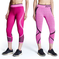 Supacore Women's Reversible Capri - Pink Marle