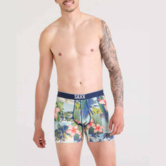 Saxx Volt Breathable Mesh Boxer Briefs, Halftone Tropics/Multi