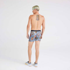 Saxx Volt Breathable Mesh Boxer Brief, Mr. Deer Face/Slate