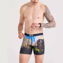 Saxx Volt Breathable Mesh Boxer Briefs, Olympic Scale/Multi