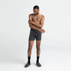 Saxx Ultra Soft Boxer Briefs, Black Crew Strip