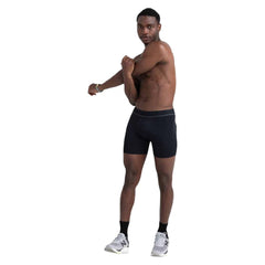 Saxx Kinetic Light Compression Mesh Boxer Briefs, Blackout