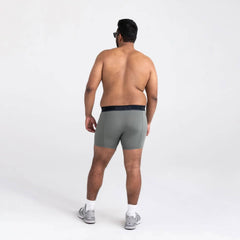 Saxx Kinetic Light-Compression Mesh Boxer Briefs, Cargo Grey