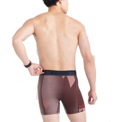 Saxx Kinetic Light Compression Mesh Boxer Briefs, Optic Mountain/Dark Brick