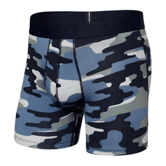 Saxx DropTemp Cooling Mesh Boxer Briefs, Tidal Camo/Blue