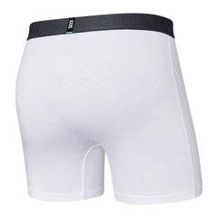 Saxx DropTemp Cooling Mesh Boxer Briefs, White