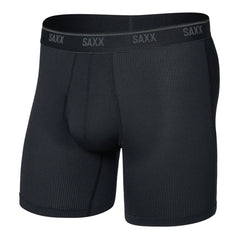Saxx Quest Quick Dry Mesh Boxer Briefs, Black