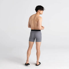 Saxx Quest Quick Dry Mesh Boxer Briefs, Dark Charcoal II