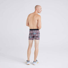 Saxx Quest Quick-Dry Mesh Quick-Dry Performance Boxer Brief, Ikat Stripe/Multi