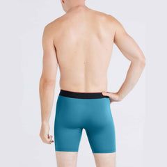Saxx Multi-Sport Mesh 2-Pack Boxer Briefs, Hydro Blue/Faded Black