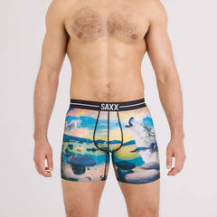 Saxx Volt Breathable Mesh Boxer Briefs, I Dream of Tahoe/Multi
