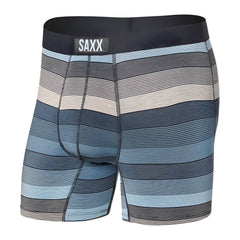 Saxx Vibe Super Soft Boxer Briefs, Hazy Stripe/Washed Blue