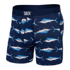 Saxx Vibe Super Soft Boxer Briefs, Marlin Matrix/Midnight