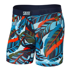 Saxx Vibe Super Soft Boxer Briefs, Blue Pop Jungle