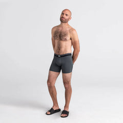 Saxx Sport Mesh 2-Pack Boxer Briefs, Black/Graphite