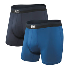 Saxx Sport Mesh 2 Pack Boxer Briefs, Navy/City Blue