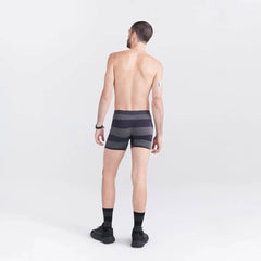 Saxx Vibe Super Soft 2-Pack Boxer Briefs, Graphite Ombre Rugby/Black