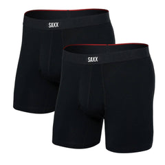Saxx Vibe Xtra Soft Comfort 2-Pack Boxer Briefs, Black
