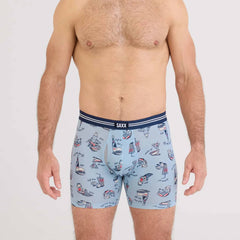 Saxx Vibe Xtra Soft Comfort 2-Pack Boxer Briefs, High Brow Low Life/Navy
