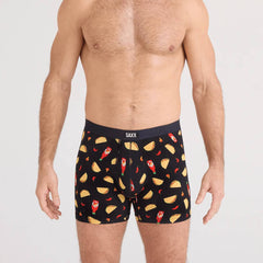 Saxx Vibe Xtra 2-Pack Boxer Briefs, Flamin Hot/Black