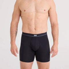 Saxx Essential Cotton 3-Pack Boxer Briefs, Black