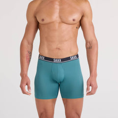 Saxx Essential Performance 3-Pack Mesh Boxer Briefs, Blue/Teal/Maritime