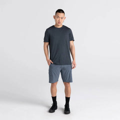 Saxx All Day Aerator Short Sleeve T-Shirt, Black Heather