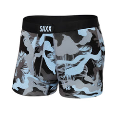 Saxx Vibe Super Soft Boxer Briefs, Blue Camo Flora