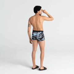 Saxx Vibe Super Soft Boxer Briefs, Blue Camo Flora