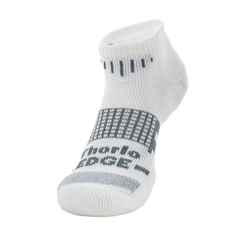 Thorlos Edge Max Cushion Unisex Low Cut Tennis Socks, White
