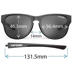 Tifosi Smoove Single Lens Eyewear, Onyx Fade/Smoke