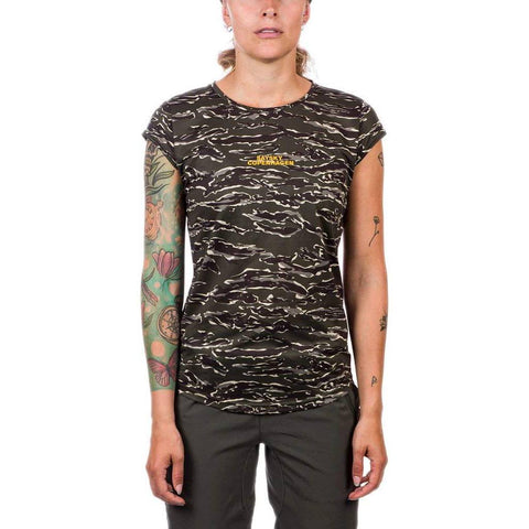 Saysky Tiger Combat Women's T-Shirt, Forest Tiger Camo