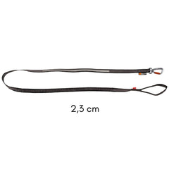 Non-Stop Dogwear Touring Bungee Leash, Black/Grey