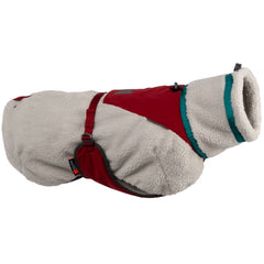 Non-Stop Dogwear Trekking Fleece Dog Jacket, Grey/Wine/Teal