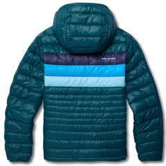 Cotopaxi Women's Fuego Down Hooded Jacket, Deep Ocean Stripes