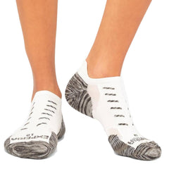 Thorlo Experia No-Show Tab Socks, White Grey